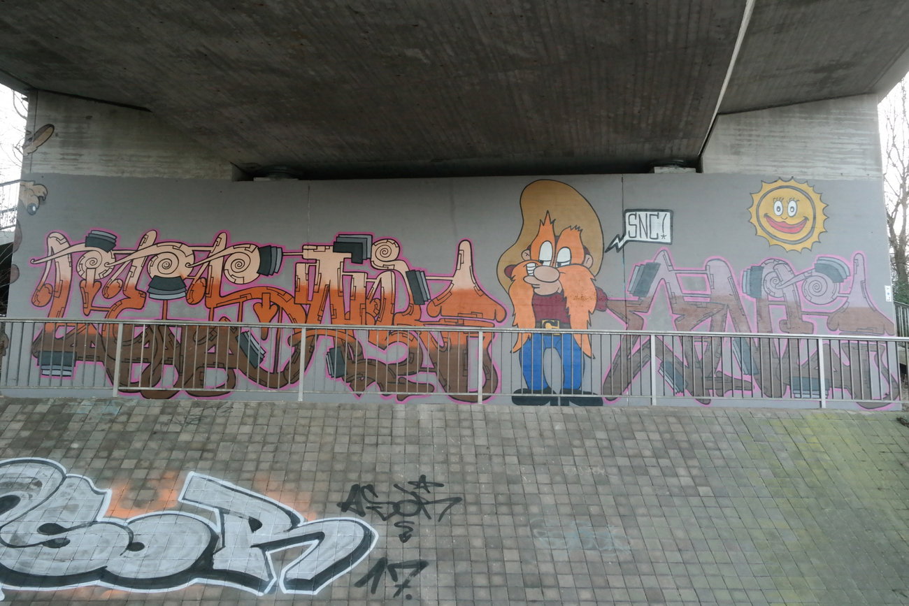 Graffiti Wall in Hofheim - Photo by cesar - cesar, cesarone, snc (2018)