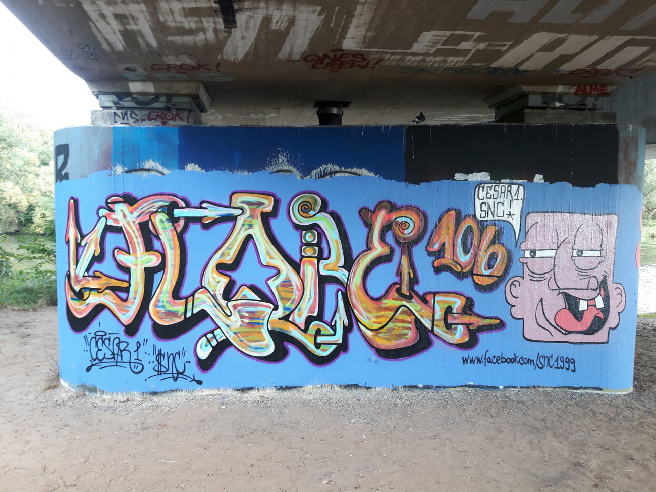 Graffiti Wall in Kassel - Photo by cesar - cesar, snc, kassel (2016)