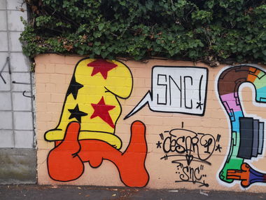Graffiti Wall in Wiesbaden - Photo by cesar - cesar, cesarone, snc (2018)
