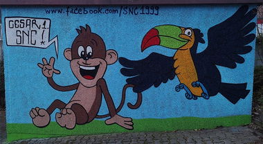 Graffiti Wall in Frankfurt - Photo by cesar - cesar, cesarone, snc (2018)