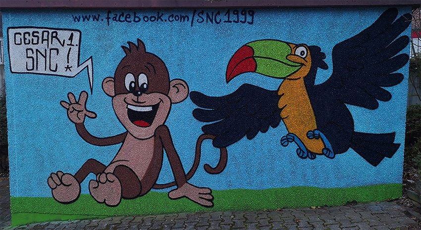 Graffiti Wall in Frankfurt - Photo by cesar - cesar, cesarone, snc (2018)