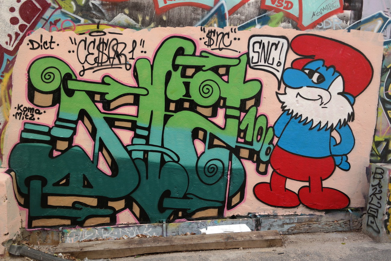 Graffiti Wall in Marseille - Photo by cesar - cesar, snc, marseille (2016)