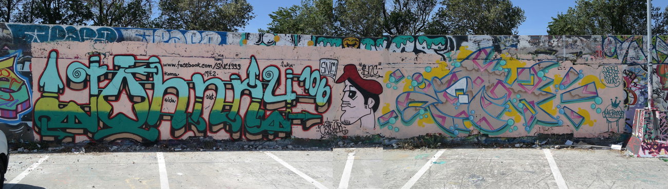 Graffiti Wall in Avignon - Photo by cesar - cesar, snc, avignon (2016)