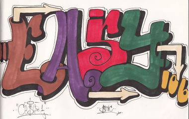 Graffiti Sketch - Photo by cesar - cesar, snc (2015)