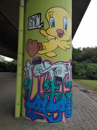 Graffiti Wall in Flörsheim - Photo by cesar - cesar, cesarone, snc (2018)