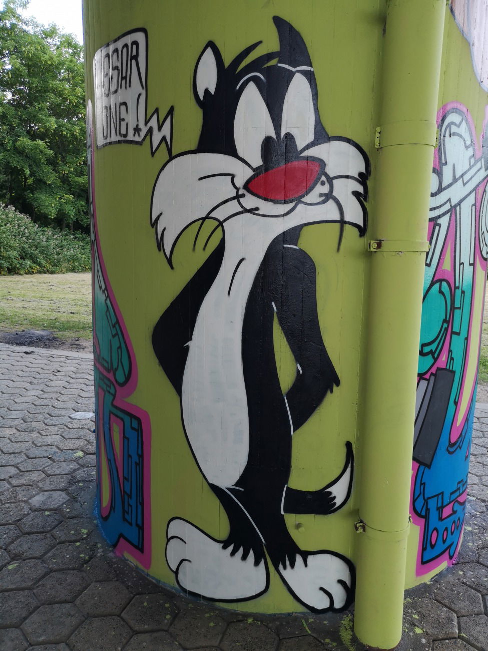 Graffiti Wall in Flörsheim - Photo by cesar - cesar, cesarone, snc (2018)