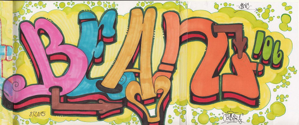 Graffiti Sketch - Photo by cesar - cesar, snc (2015)