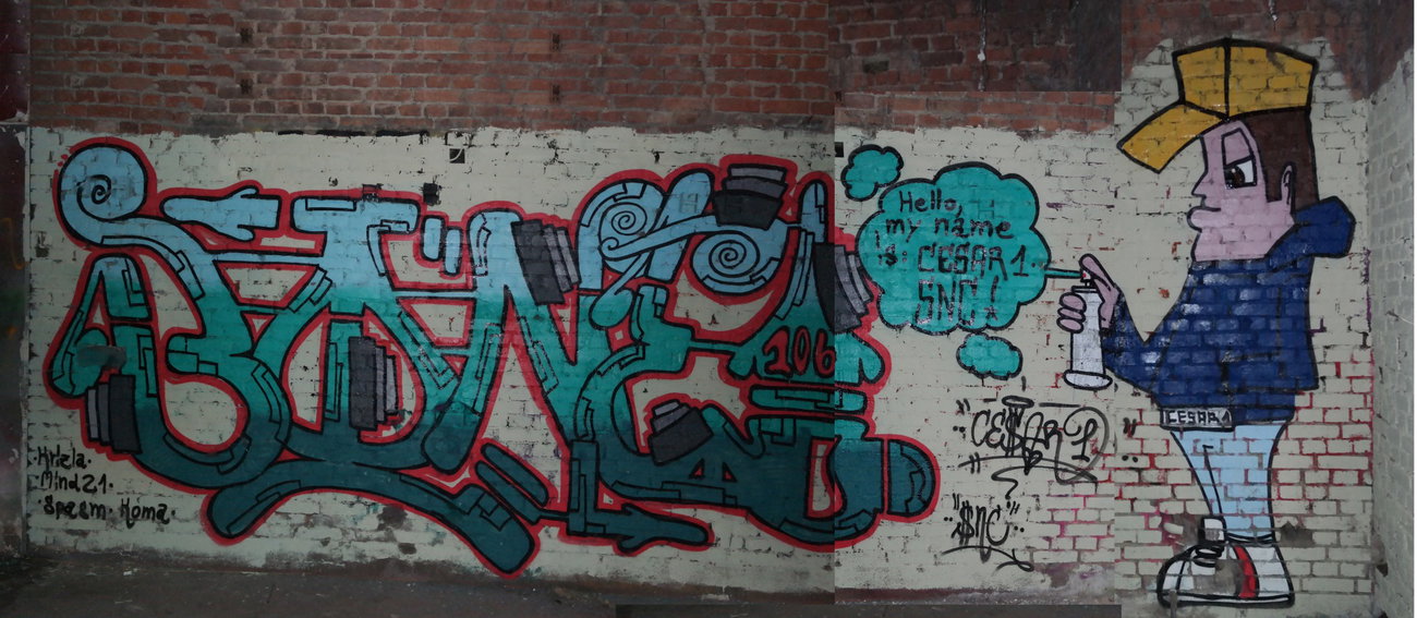 Graffiti Wall in Wiesbaden - Photo by cesar - cesar, snc, cesarone (2017)