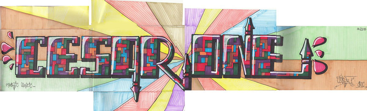 Graffiti Train - Photo by cesar - cesar, snc (2016)