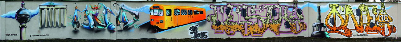 Graffiti Wall in Frankfurt - Photo by cesar - mind21, snc, cesar (2020)