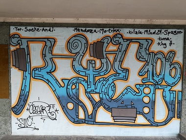 Graffiti Wall in Frankfurt - Photo by cesar - cesar, cesarone, snc (2020)
