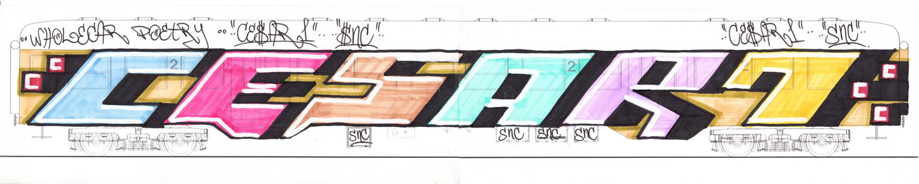 Graffiti Sketch - Photo by cesar - cesar, snc (2016)