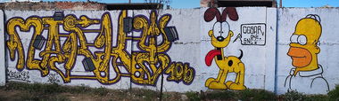 Graffiti Wall in Elbasan - Photo by cesar - cesar, snc, cesarone (2018)