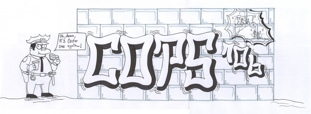 Graffiti Sketch - Photo by cesar - cesar, snc (2016)