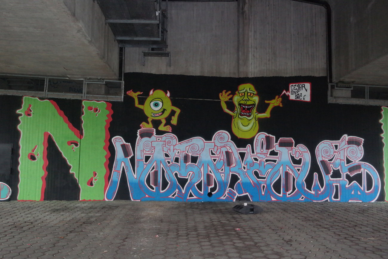 Graffiti Wall in Flörsheim - Photo by cesar - cesar, snc, cesarone (2018)