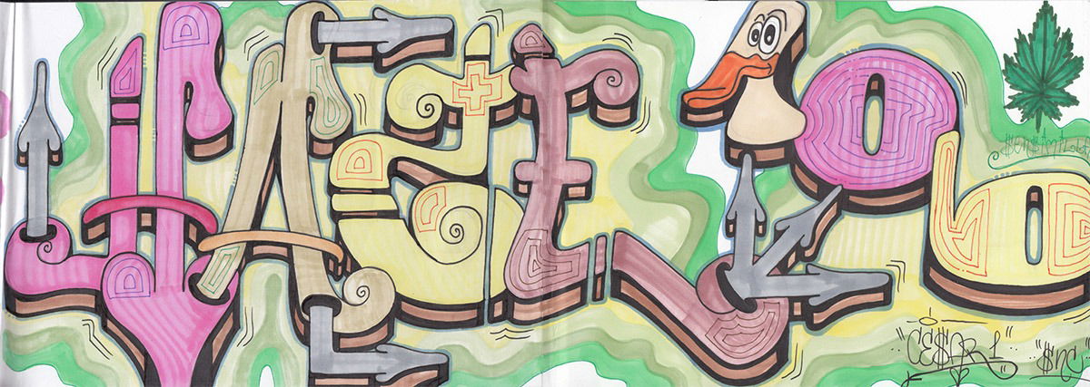 Graffiti Sketch - Photo by cesar - cesar, snc (2016)