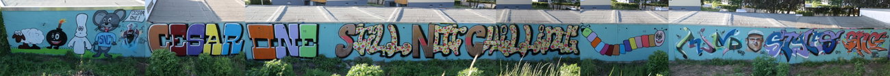 Graffiti Wall in Kriftel - Photo by cesar - cesar, snc, mind21 (2015)