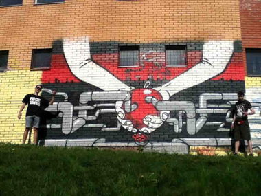 Graffiti Street Art in moscow  - Photo by chebzone - bdsm