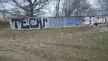 Graffiti Wall in Dresden - Photo by cheesy - Techr, kyou, nofun