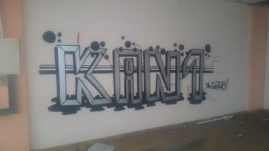 Graffiti Wall in Dresden - Photo by cheesy - kan1, kanone
