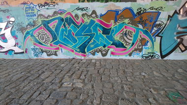 Graffiti Wall in Dresden - Photo by cheesy - Nessi