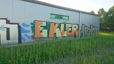 Graffiti Bombing in Dresden - Photo by cheesy - Ekler, drak