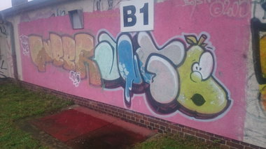 Graffiti Wall in Dresden - Photo by cheesy - queer, jugo