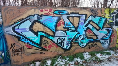 Graffiti Wall in Dresden - Photo by cheesy - Cik