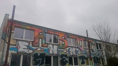 Graffiti Wall in Dresden - Photo by cheesy - casom, enkor, meth