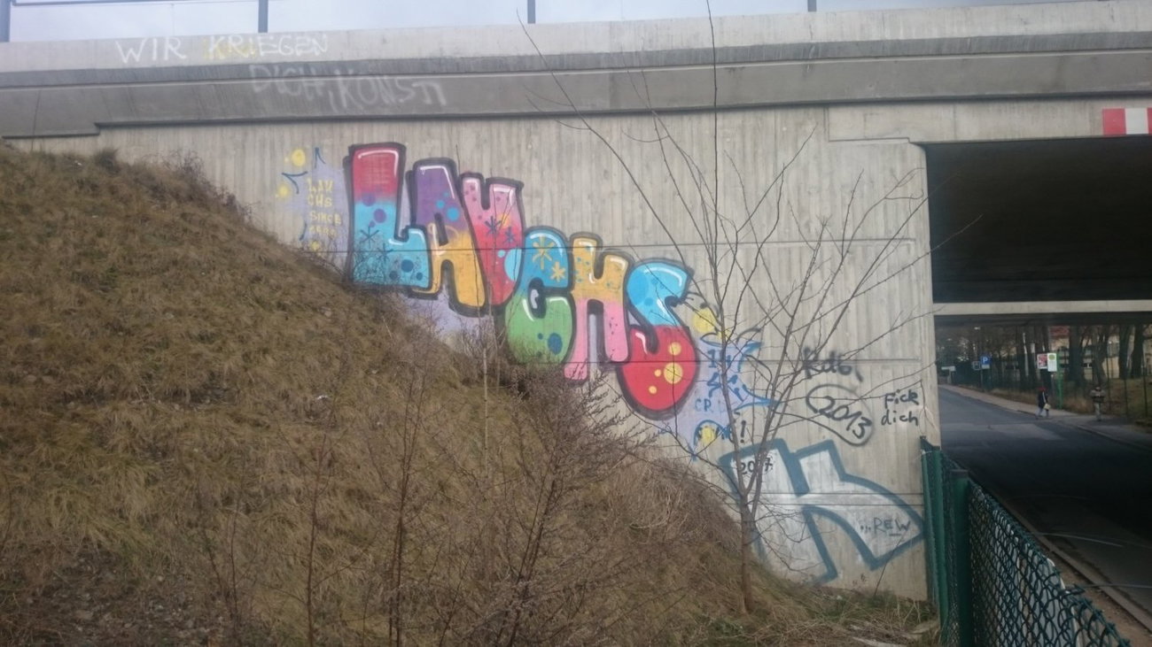 Graffiti Wall in Dresden - Photo by cheesy