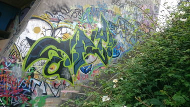 Graffiti Bombing in Dresden - Photo by cheesy - sfly???