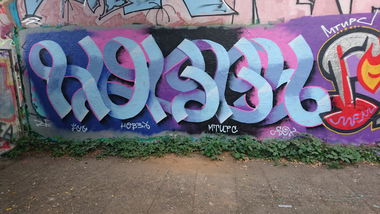 Graffiti Wall in Dresden - Photo by cheesy