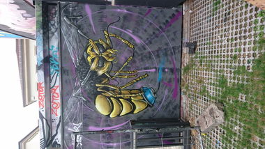 Graffiti Wall in Dresden - Photo by cheesy - Smok