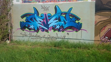 Graffiti Wall in Dresden - Photo by cheesy - seven