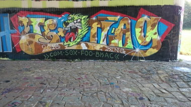 Graffiti Wall in Dresden - Photo by cheesy - Jetlag