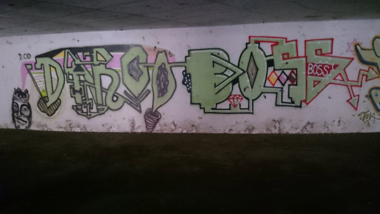 Graffiti Wall in Dresden - Photo by cheesy - Darco, boss