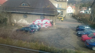 Graffiti Bombing in Dresden - Photo by cheesy - ef