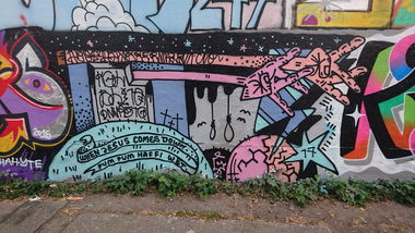 Graffiti Wall in Dresden - Photo by cheesy