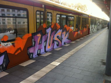 Graffiti Train in Berlin - Photo by chewbacca - Husk, Turo (2013)