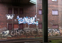 Graffiti Bombing in Berlin - Photo by chewbacca - Skim, Ghs, Rcb (2013)