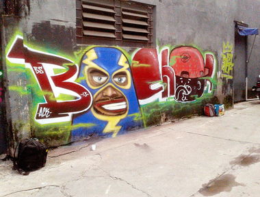 Graffiti Wall in São paulo - Photo by chor2018 - graffiti, bsc, bocasujacrew (2015)