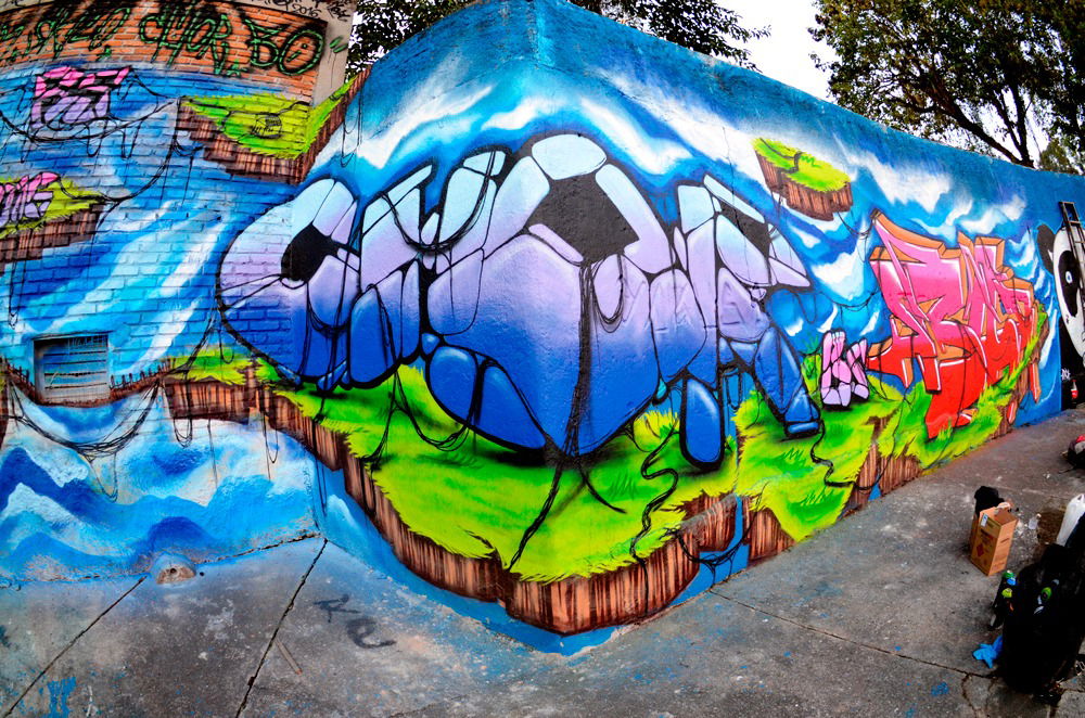 Graffiti Wall in São paulo - Photo by chor2018 - graffiti, bsc, bocasujacrew (2017)