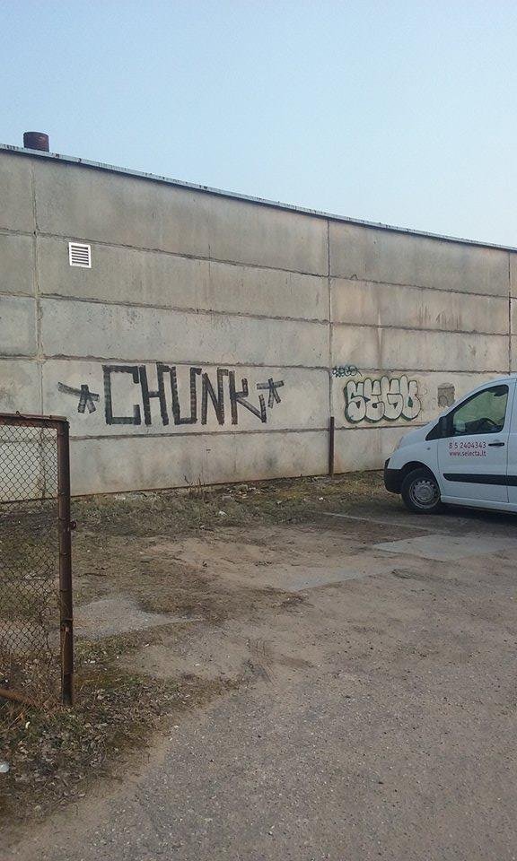 Graffiti Wall in Vilnius - Photo by chunkey - chunk, bsf, roll (2015)