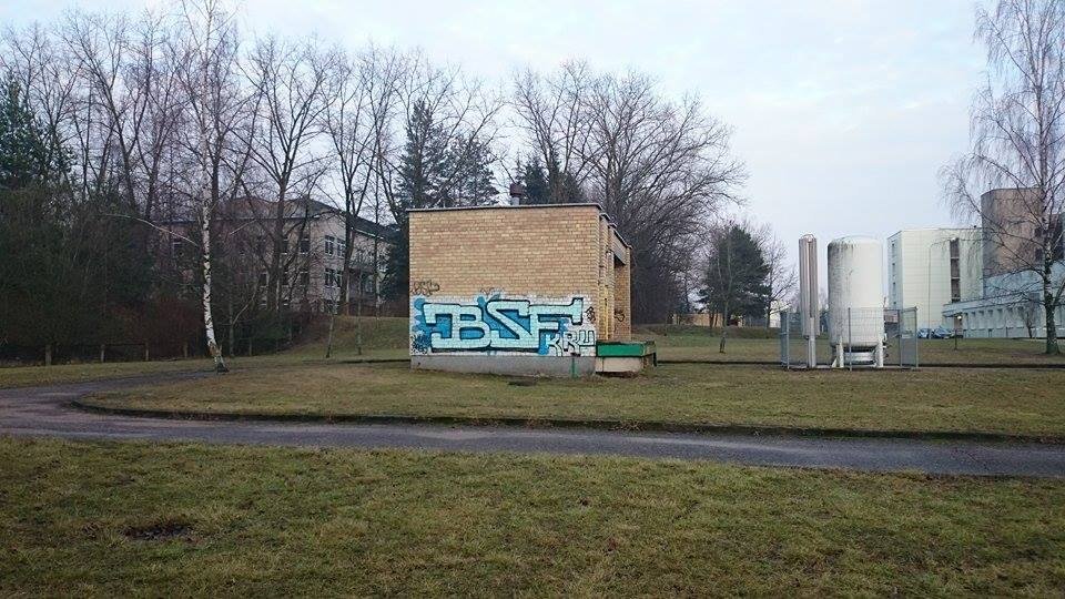 Graffiti Wall in Vilnius - Photo by chunkey - NA, RAJON, BSF (2015)