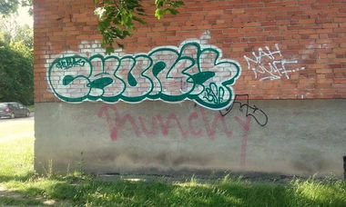 Graffiti Bombing - Photo by chunkey - NAH, NUFF, bsf (2015)