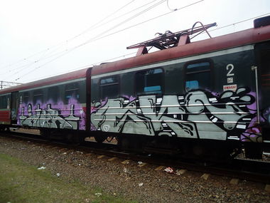 Graffiti Train - Photo by ciamciaramciam - mioerskie