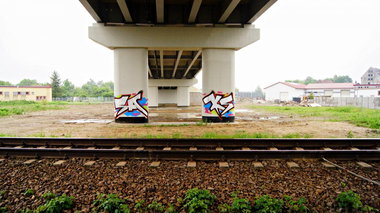 Graffiti Wall in Koszalin - Photo by ciastka