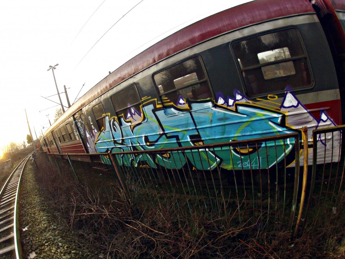 Graffiti Train - Photo by ciastka - wódka, weed, ciasto (2013)