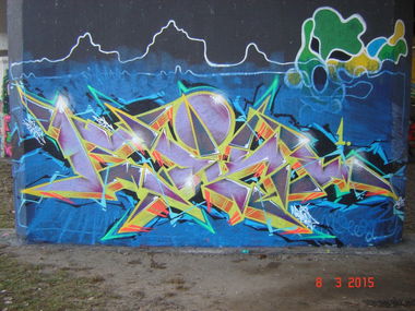Graffiti Wall in Toru - Photo by ciklone - cikl1, cikl, nerds (2015)