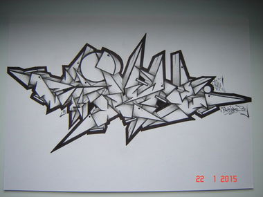 Graffiti Sketch - Photo by ciklone - cikl1, nerds, tcr (2015)